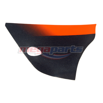 แถบติดฝาครอบตัวถังซ้ายรถสีแดง