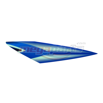 สติ๊กเกอร์ฝาครอบข้างขวารถสีน้ำเงิน