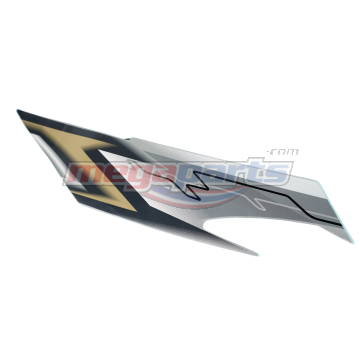 แถบติดฝาครอบข้างด้านขวารถสีขาว