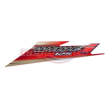 แถบติดฝาครอบตัวถังซ้ายรถสีแดง