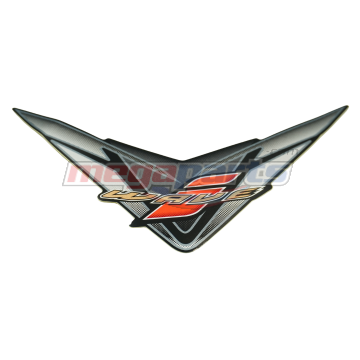 สติ๊กเกอร์ฝาปิดแตร WAVE 125i 2007 (ไฟเลี้ยวบังลม) (HONDA) สีดำ NHA35M (รถสีดำ)