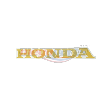 ตรา HONDA ข้างขวารถสีขาว