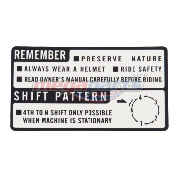 สติ๊กเกอร์คำเตือนการขับขี่